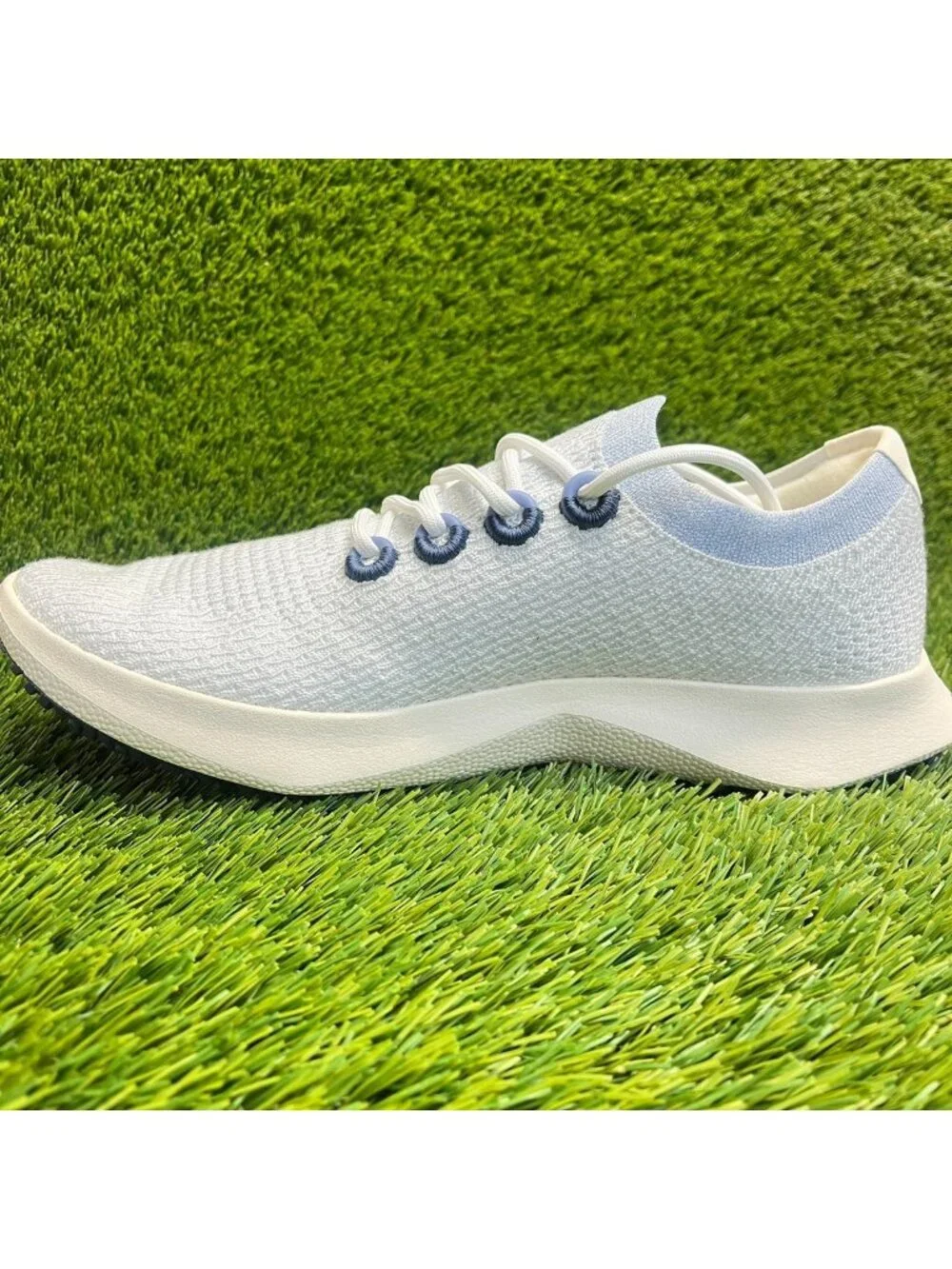 Allbirds Tree Dasher 2 Mens Size 12.5 Blue White Athletic Running Shoes Sneakers - Picture 2 of 11